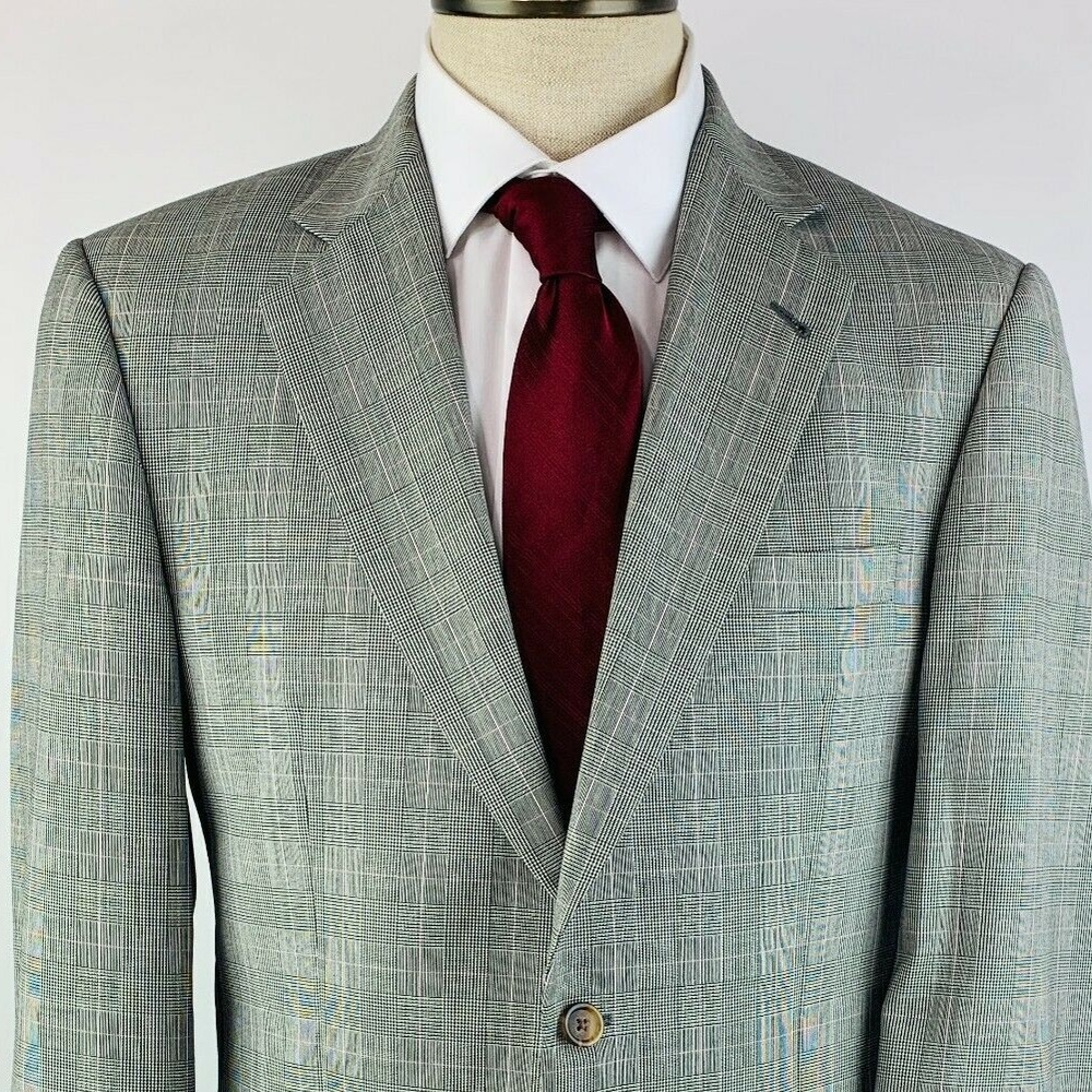Burberry Glen Plaid Sport Coat with Windowpane